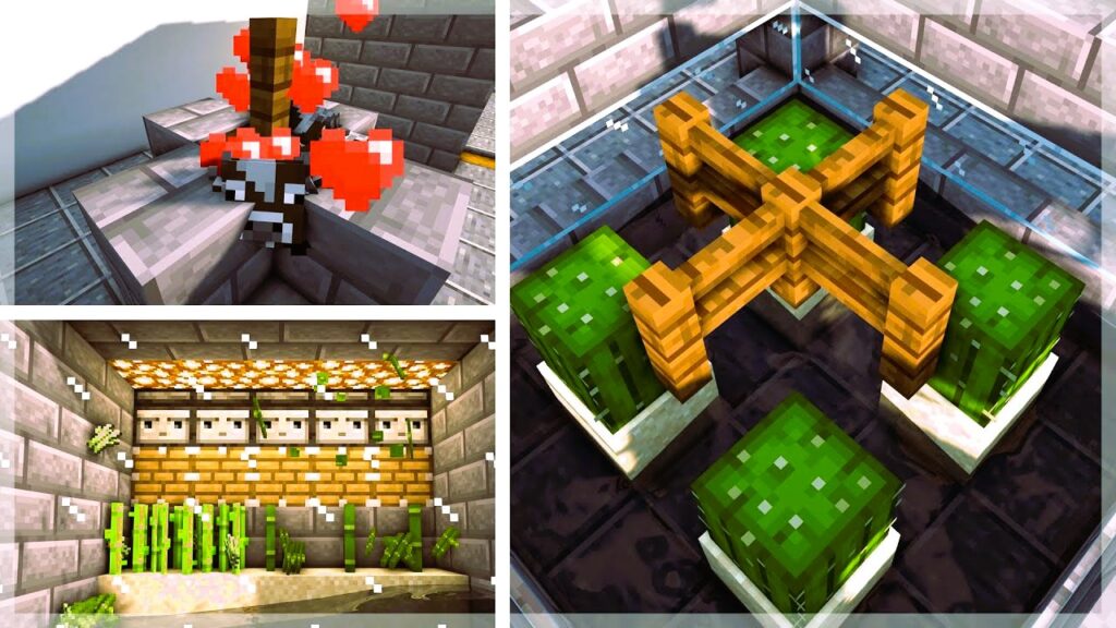 Minecraft Designing Farms, Workshops, and Storage Systems